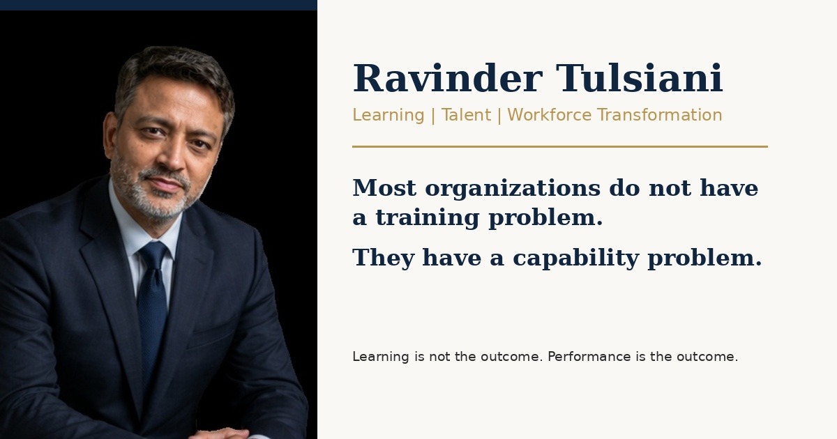 Training That Actually Works – Ravinder Tulsiani